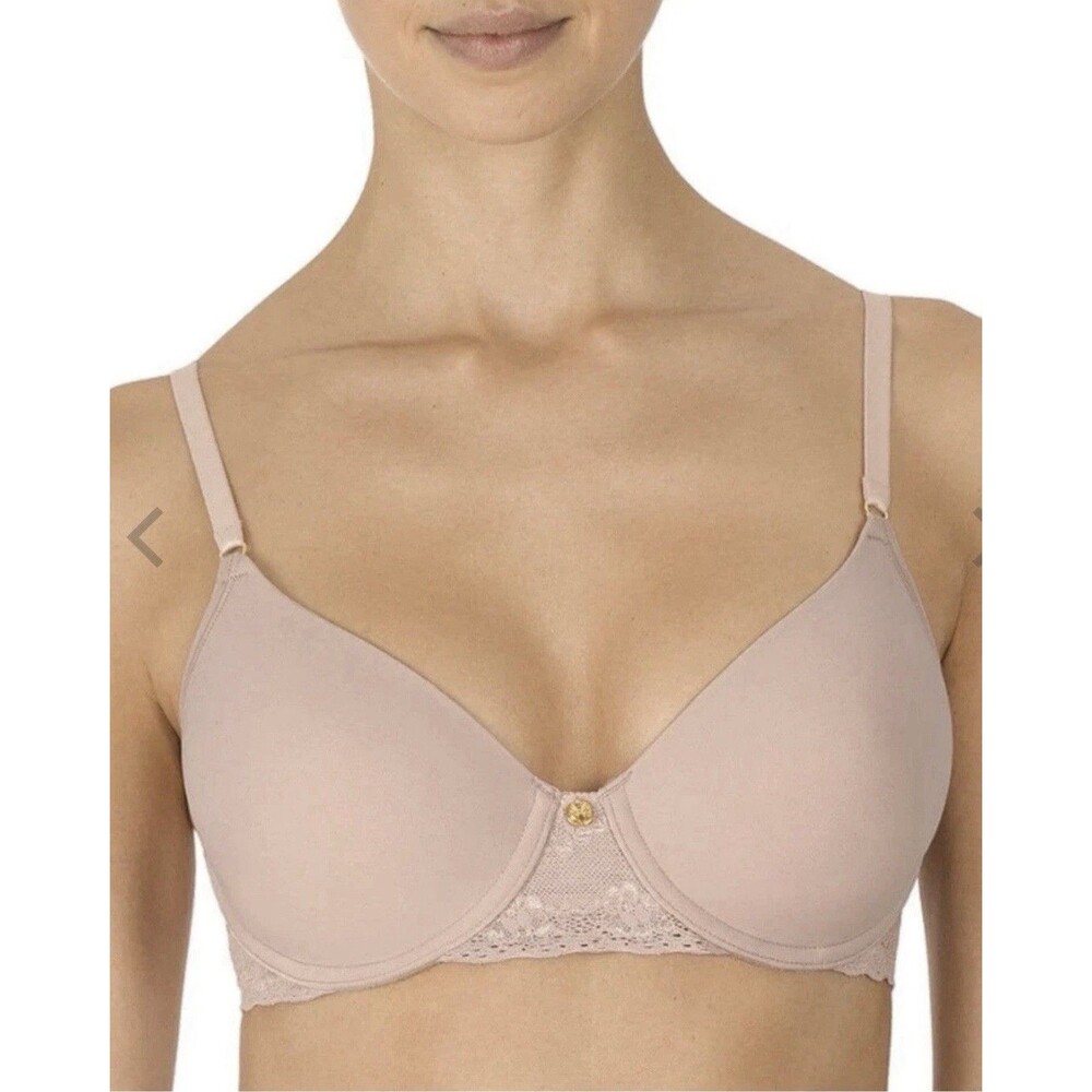 Natori Bliss Perfection Smooth Underwired Beige Padded T-Shirt Bra Women’s 30D
